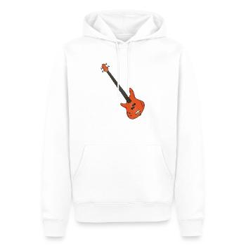 E-Gitarre - Männer Premium Bio Hoodie - Weiß - Vorne - Nico (187cm)