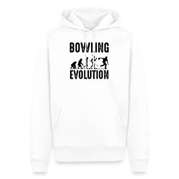 Bowling - Männer Premium Bio Hoodie - Weiß - Vorne - Nico (187cm)