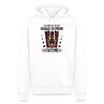 Ceci est mon cadeau de costume de berger allemand - Sweat à capuche Premium bio Homme - blanc - Devant - Nico (187cm)
