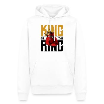 King Of The Ring Gants de boxe Cadeau - Sweat à capuche Premium bio Homme - blanc - Devant - Nico (187cm)