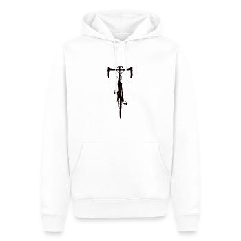 Cyclisme Vélo de course Cyclisme Graphique Image - Sweat à capuche Premium bio Homme - blanc - Devant - Nico (187cm)