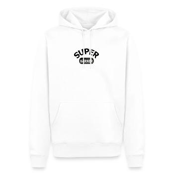 Super Bärner - Männer Premium Bio Hoodie - Weiß - Vorne - Nico (187cm)