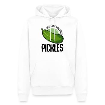 Gurke - Männer Premium Bio Hoodie - Weiß - Vorne - Nico (187cm)