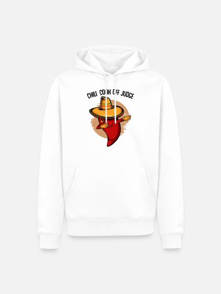 Chili Chilischote - Männer Premium Bio Hoodie - Weiß