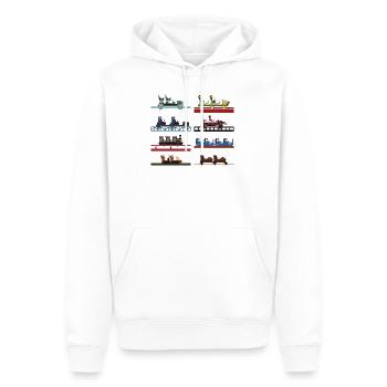 Portaventura Coaster Cars - Men’s Premium Organic Hoodie - white - Front - Nico (187cm)