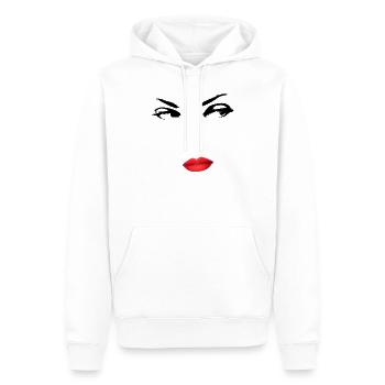 Eyes - Männer Premium Bio Hoodie - Weiß - Vorne - Nico (187cm)