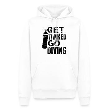 unter wasser tauchen - Männer Premium Bio Hoodie - Weiß - Vorne - Nico (187cm)