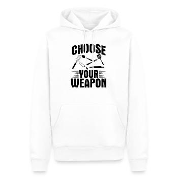 kochen spruch koch - Männer Premium Bio Hoodie - Weiß - Vorne - Nico (187cm)
