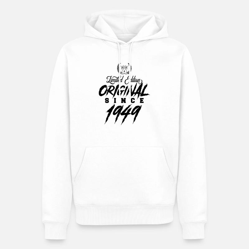Édition limitée 1949 - Sweat à capuche Premium bio Homme - blanc