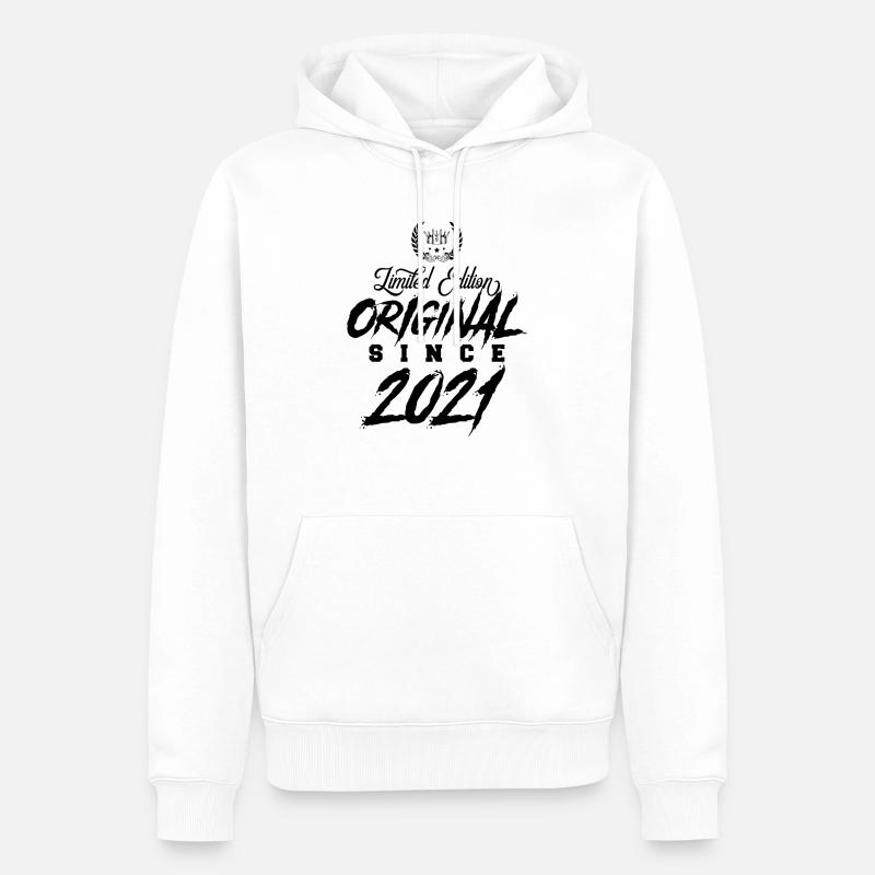 Édition limitée 2021 - Sweat à capuche Premium bio Homme - blanc