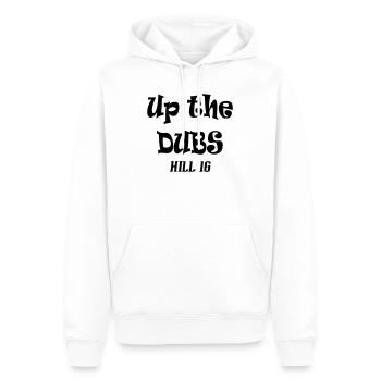 Up the Dubs Hill 16 - Men’s Premium Organic Hoodie - white - Front - Nico (187cm)