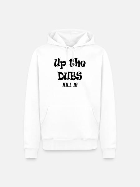 Up the Dubs Hill 16 - Men’s Premium Organic Hoodie - white