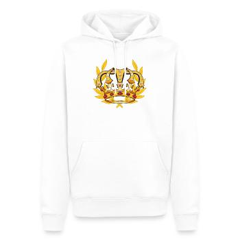 Roi héritier Majesté le prince royal - Sweat à capuche Premium bio Homme - blanc - Devant - Nico (187cm)