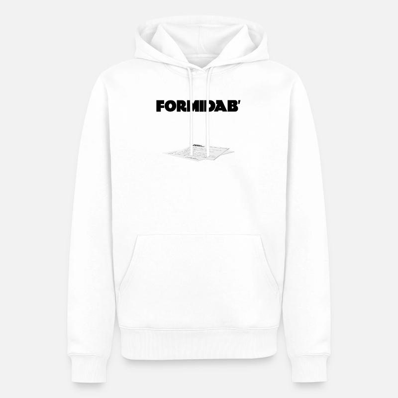 Formidab' - Sweat à capuche Premium bio Homme - blanc