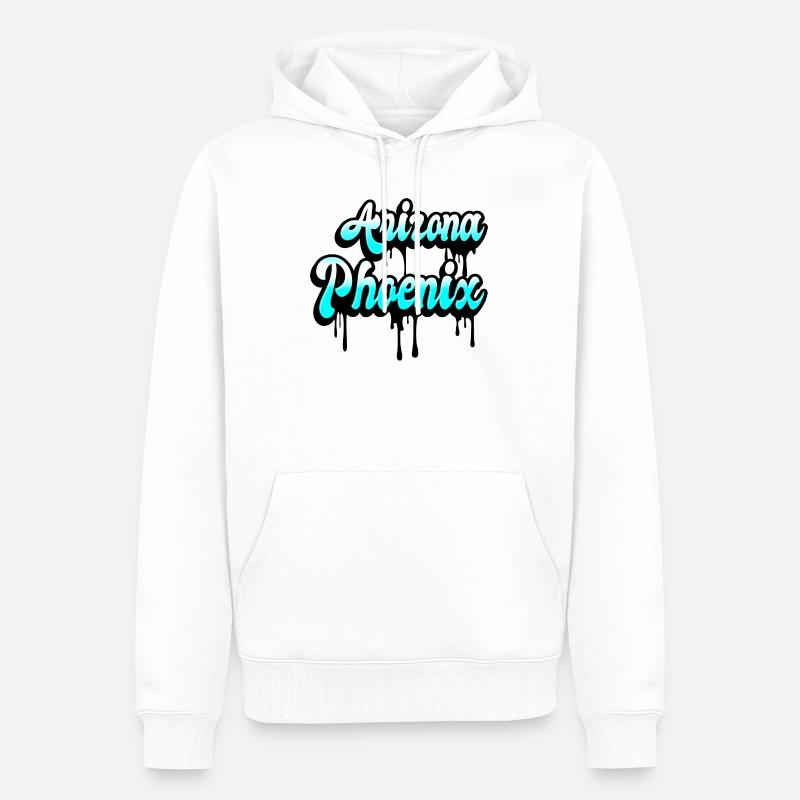 Phoenix Arizona Design - Männer Premium Bio Hoodie - Weiß