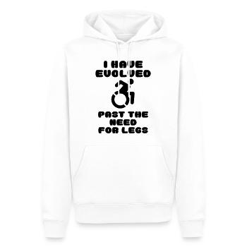 Rollstuhlfahrer wissen es besser * - Männer Premium Bio Hoodie - Weiß - Vorne - Nico (187cm)
