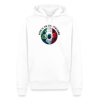 Italian football - Men’s Premium Organic Hoodie - white - Front - Nico (187cm)