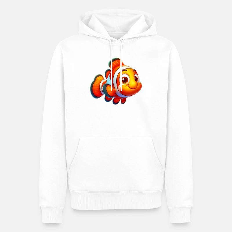 Clownfische - Männer Premium Bio Hoodie - Weiß