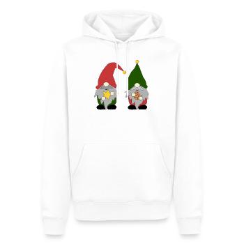 Cheerful elves - Men’s Premium Organic Hoodie - white - Front - Nico (187cm)