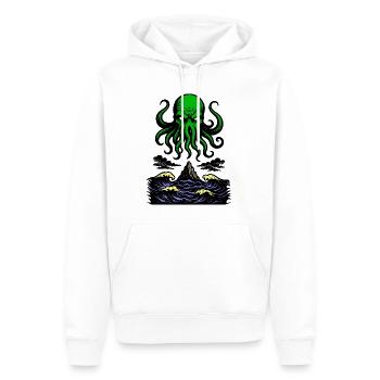 Cthulhu Retro 2 - Männer Premium Bio Hoodie - Weiß - Vorne - Nico (187cm)