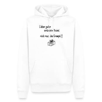 Cher bien - Sweat à capuche Premium bio Homme - blanc - Devant - Nico (187cm)
