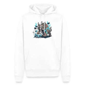Cyber linx - Sweat à capuche Premium bio Homme - blanc - Devant - Nico (187cm)