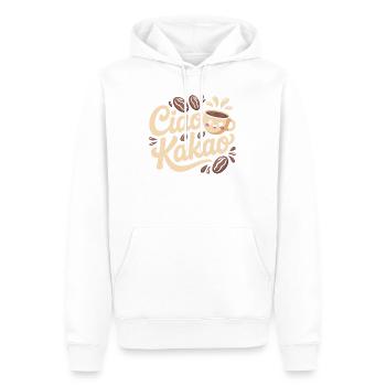 Ciao Kakao Heiße Schokolade Hot Chocolate Tschüss - Männer Premium Bio Hoodie - Weiß - Vorne - Nico (187cm)