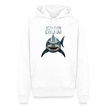 Haifisch Hai Kostüm Meerestier unter Wasser Haie - Männer Premium Bio Hoodie - Weiß - Vorne - Nico (187cm)