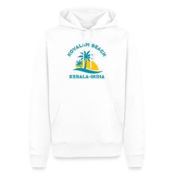 Kovalam Beach Kerala Sonnenuntergang - Männer Premium Bio Hoodie - Weiß - Vorne - Nico (187cm)