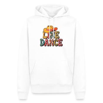 Live Dance Retro - Männer Premium Bio Hoodie - Weiß - Vorne - Nico (187cm)