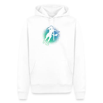 Pickleball Coach Design für pickleball player Fans - Männer Premium Bio Hoodie - Weiß - Vorne - Nico (187cm)