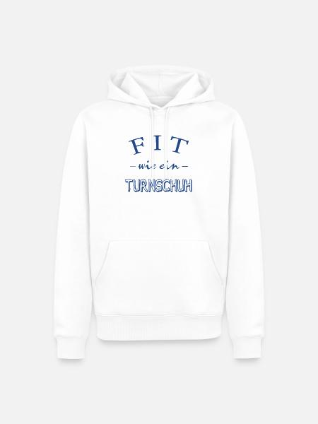 FIT wie ein Turnschuh - Männer Premium Bio Hoodie - Weiß