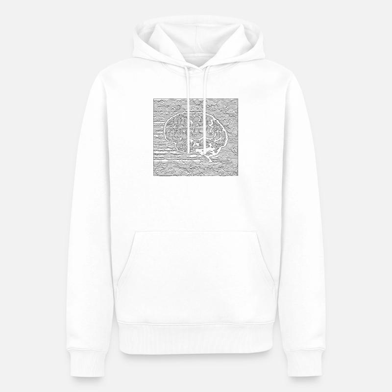 Tranquil Brain - Black - Sweat à capuche Premium bio Homme - blanc