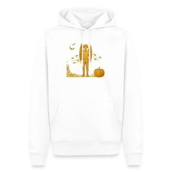 Édition d’automne : Démon vampire avec chauves-souris - Sweat à capuche Premium bio Homme - blanc - Devant - Nico (187cm)