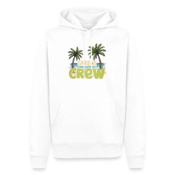 Équipage Grèce - Sweat à capuche Premium bio Homme - blanc - Devant - Nico (187cm)