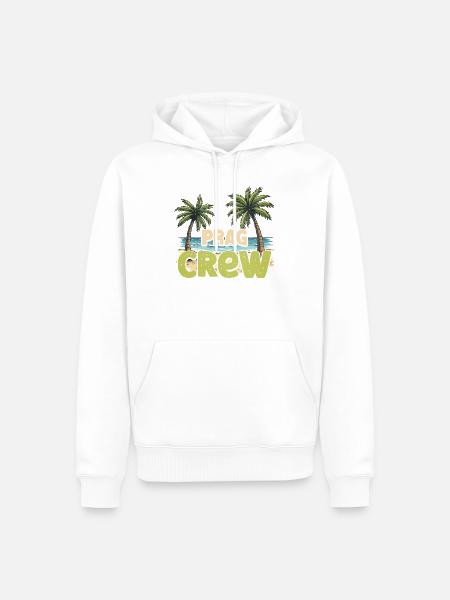 Prag Crew - Männer Premium Bio Hoodie - Weiß