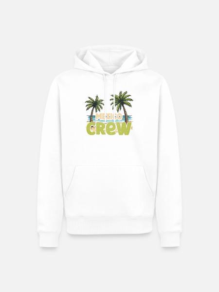 Mexiko Crew - Männer Premium Bio Hoodie - Weiß