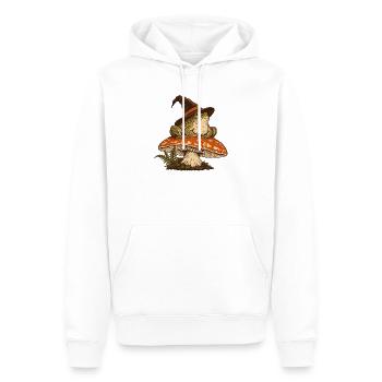 Der kleine Herbsthexer - Männer Premium Bio Hoodie - Weiß - Vorne - Nico (187cm)