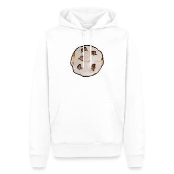 Charmantes Chip-Keks-Muster - Männer Premium Bio Hoodie - Weiß - Vorne - Nico (187cm)