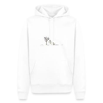 Bonhomme de neige chien bâton bâton de lancer bâtons - Sweat à capuche Premium bio Homme - blanc - Devant - Nico (187cm)