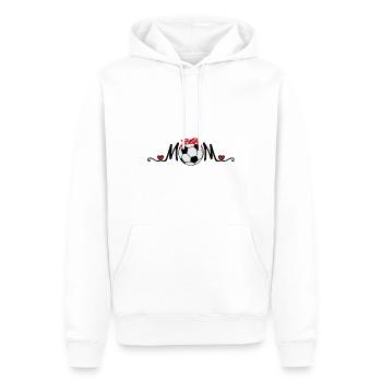 Maman de football - Sweat à capuche Premium bio Homme - blanc - Devant - Nico (187cm)