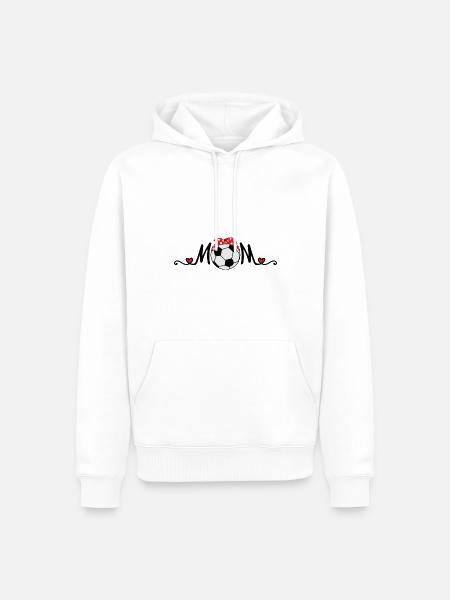 Fußball Mama - Männer Premium Bio Hoodie - Weiß