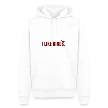 J’aime les oiseaux - Nature Conservation Amoureux des animaux Changement climatique - Sweat à capuche Premium bio Homme - blanc - Devant - Nico (187cm)