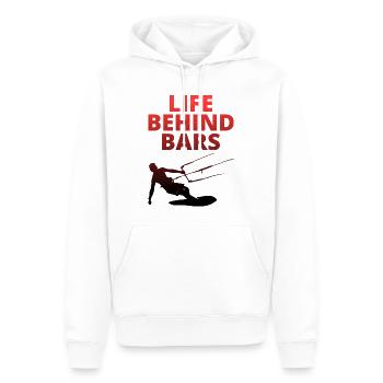Kitesurfen Kitesurfen Kiteboarding Kiteboarder - Männer Premium Bio Hoodie - Weiß - Vorne - Nico (187cm)