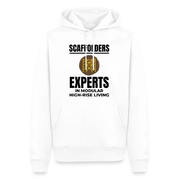Scaffolder Scaffold Builder Scaffolding Platform - Men’s Premium Organic Hoodie - white - Front - Nico (187cm)