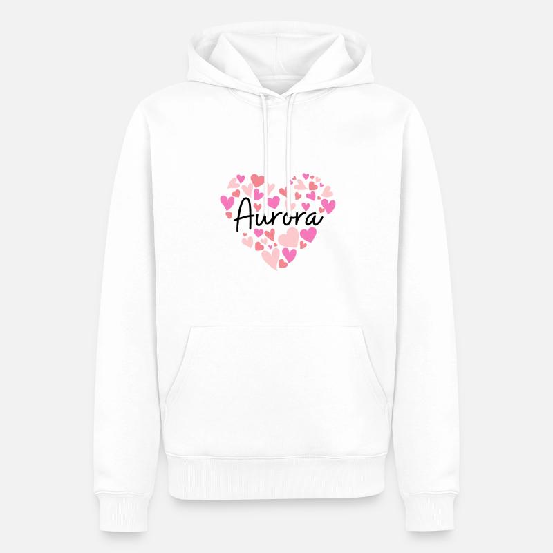 J’adore Aurora - Sweat à capuche Premium bio Homme - blanc