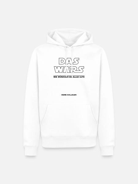 Das Wars Alles Gute Abschied Kollege - Farbwechsel - Männer Premium Bio Hoodie - Weiß