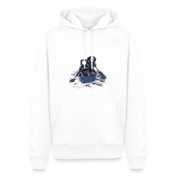 Wassersport - Männer Premium Bio Hoodie - Weiß - Vorne - Nico (187cm)