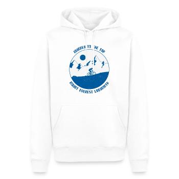 Journey to the Top Mount Everest Labyrinth - Men’s Premium Organic Hoodie - white - Front - Nico (187cm)