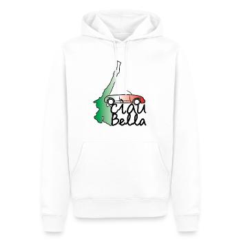Gardasee Cabrio - Männer Premium Bio Hoodie - Weiß - Vorne - Nico (187cm)